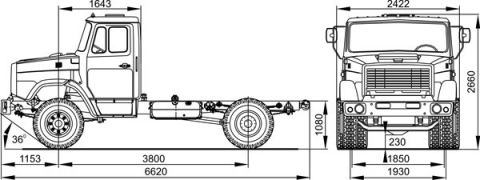 Зил 4331 размеры
