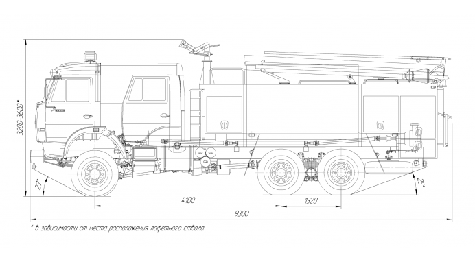 Камаз 65111 чертеж